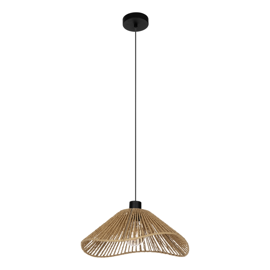 Eglo - Candeeiro suspenso 1xE27/60W/230V castanho