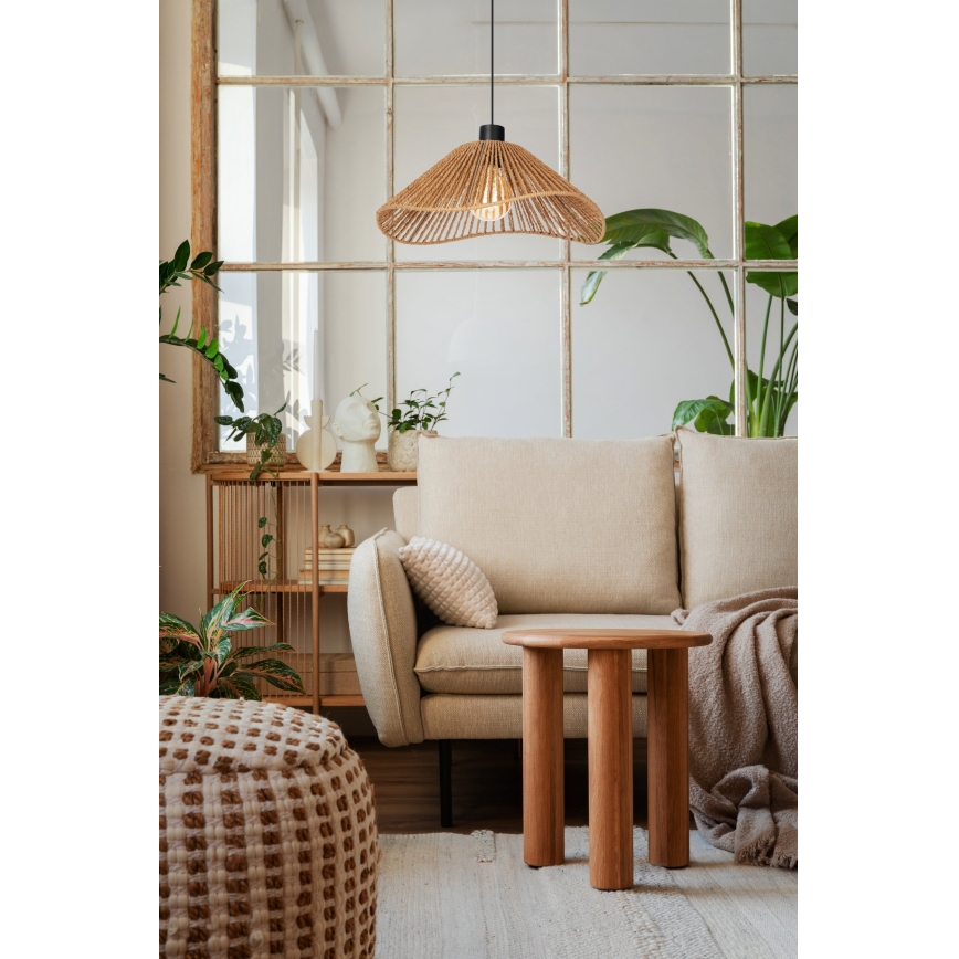 Eglo - Candeeiro suspenso 1xE27/60W/230V castanho
