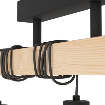 Eglo - Candeeiro integrado TOWNSHEND 3xE27/60W/230V - FSC certificado