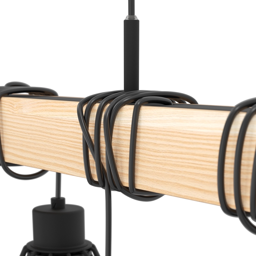 Eglo - Candeeiro suspenso TOWNSHEND 9xE27/60W/230V - FSC certificado