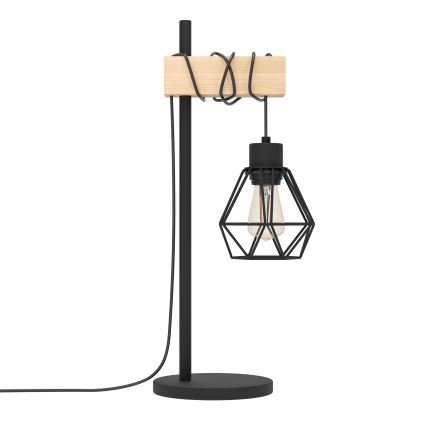 Eglo - Candeeiro de mesa TOWNSHEND 1xE27/60W/230V - FSC certificado
