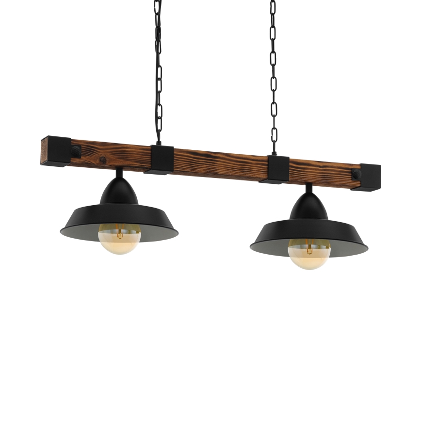 Eglo - Candeeiro suspenso 2xE27/60W/230V - FSC certificado