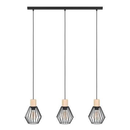 Eglo - Candeeiro suspenso 3xE27/60W/230V - FSC certificado