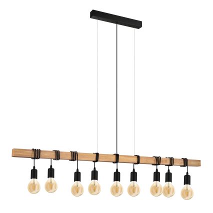 Eglo - Candeeiro suspenso TOWNSHEND 9xE27/60W/230V - FSC certificado