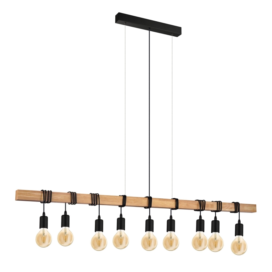 Eglo - Candeeiro suspenso TOWNSHEND 9xE27/60W/230V - FSC certificado