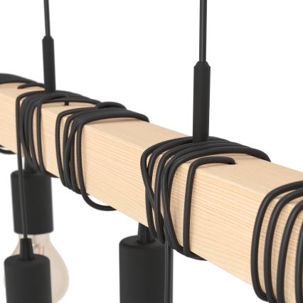 Eglo - Candeeiro suspenso TOWNSHEND 9xE27/60W/230V - FSC certificado