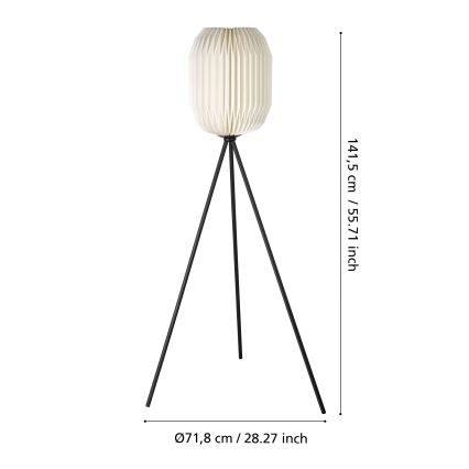 Eglo - Candeeiro de chão 1xE27/40W/230V