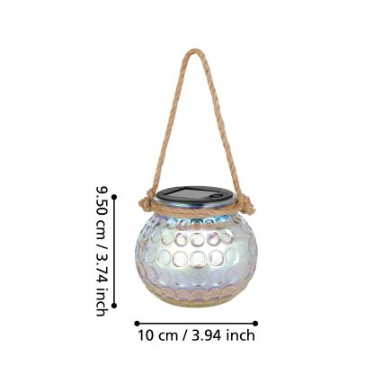 Eglo 48952 - Iluminação solar LED LED/0,03W/1,2V 3000 mAh