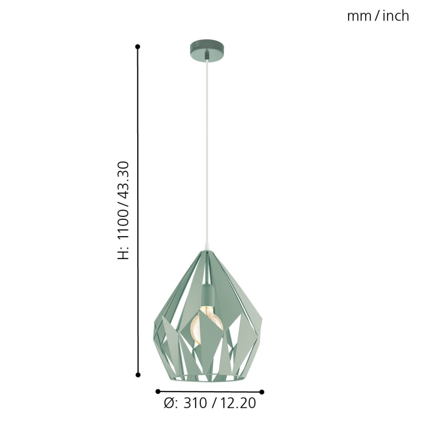 Eglo - Candelabro num fio 1xE27/60W/230V