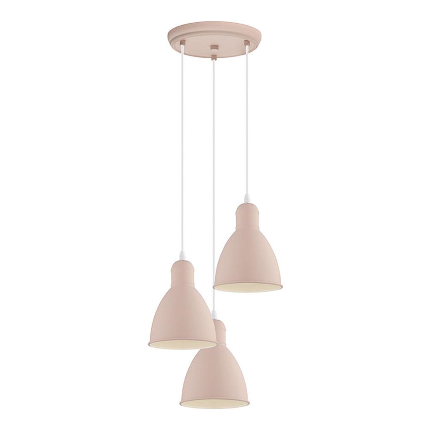 EGLO 49084 - Candelabro num fio PRIDDY-P 3xE27/60W/230V