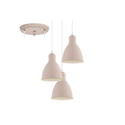 EGLO 49084 - Candelabro num fio PRIDDY-P 3xE27/60W/230V