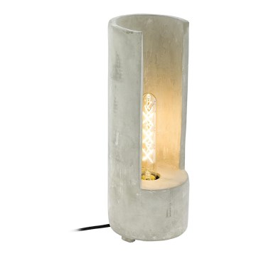 Eglo 49112 - Lâmpada de mesa LYNTON 1xE27/60W/230V betão