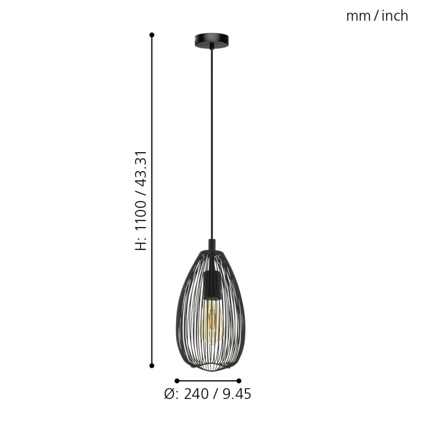 Eglo - Candelabro num fio 1xE27/60W/230V