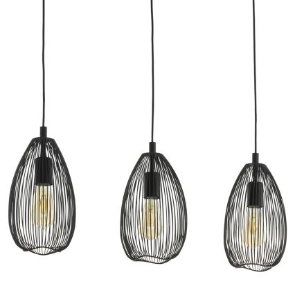 Eglo 49142 - Candelabro num fio CLEVEDON 3xE27/60W/230V