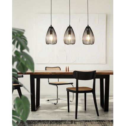 Eglo 49142 - Candelabro num fio CLEVEDON 3xE27/60W/230V