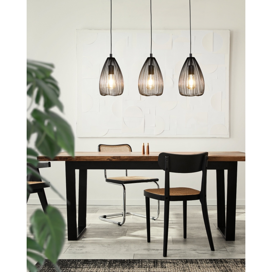 Eglo 49142 - Candelabro num fio CLEVEDON 3xE27/60W/230V