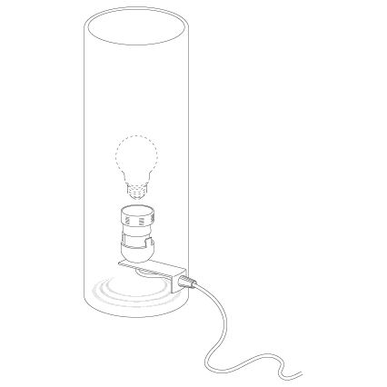 Eglo - Lâmpada de mesa 1xE27/60W/230V