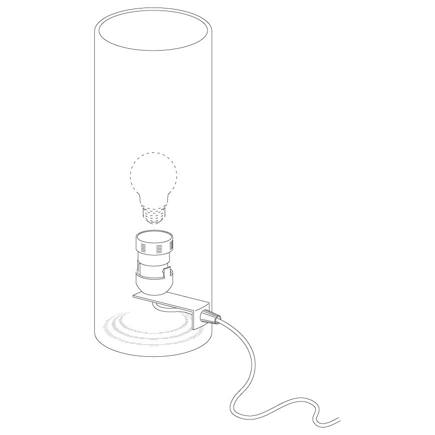 Eglo - Lâmpada de mesa 1xE27/60W/230V