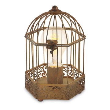 Eglo 49287 - Lâmpada de mesa HARLING 1xE27/60W/230V