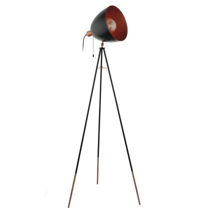 Eglo - Candeeiro para chão CHESTER 1xE27/60W/230V