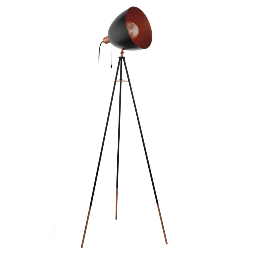 Eglo - Candeeiro para chão CHESTER 1xE27/60W/230V