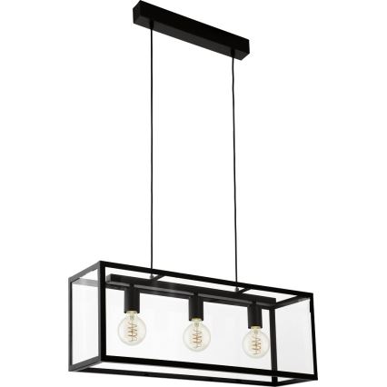 Eglo - Candeeiro 3xE27/60W/230V