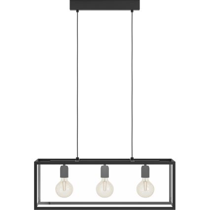 Eglo - Candeeiro 3xE27/60W/230V