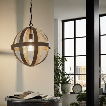 Eglo 49476 - Candeeiro suspenso WESTBURY 1xE27/60W/230V diâmetro 45 cm