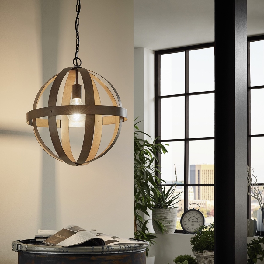 Eglo 49476 - Candeeiro suspenso WESTBURY 1xE27/60W/230V diâmetro 45 cm