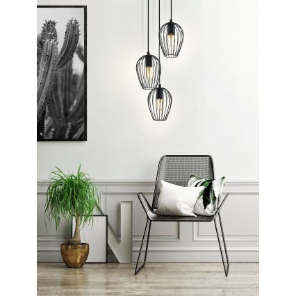 Eglo - Candelabro 3xE27/60W/230V