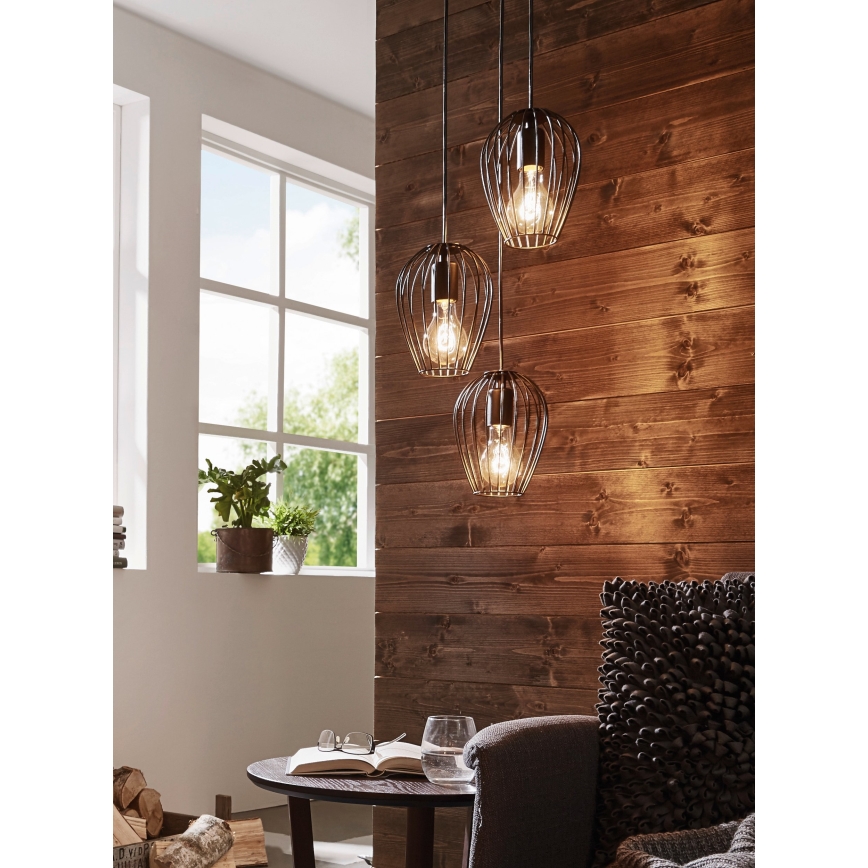 Eglo - Candelabro 3xE27/60W/230V