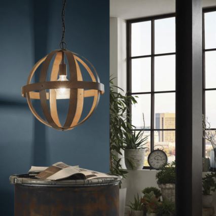Eglo 49482 - Candeeiro suspenso WESTBURY 1xE27/60W/230V diâmetro 37 cm
