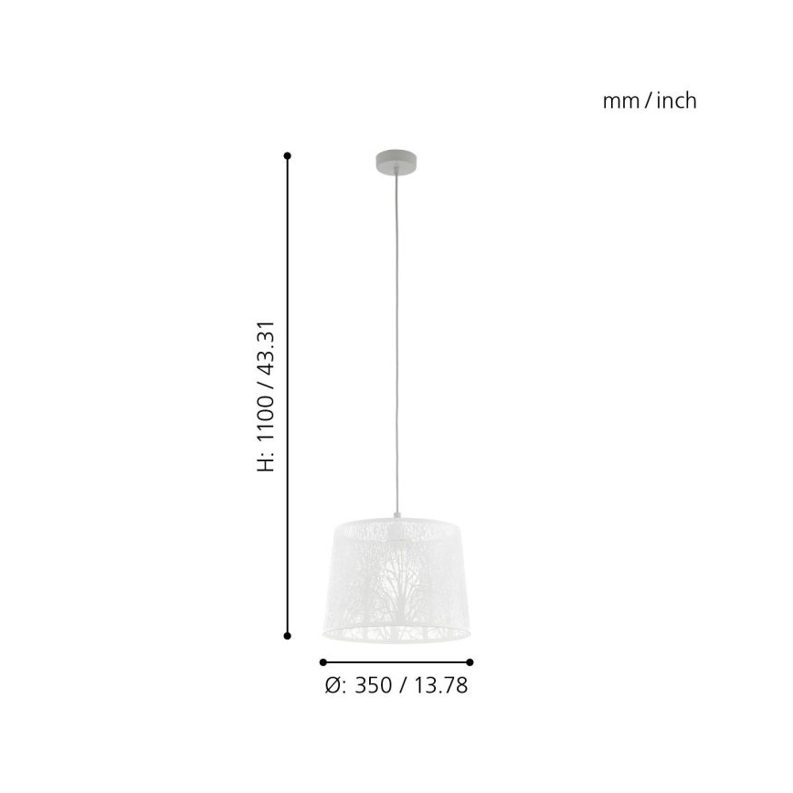 Eglo - Candelabro num fio 1xE27/60W/230V
