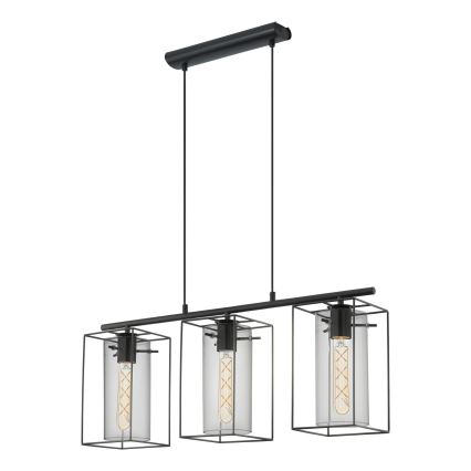 Eglo - Candeeiro 3xE27/60W/230V