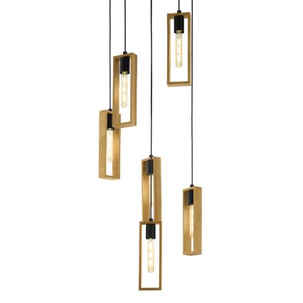 Eglo - Candeeiro suspenso 6xE27/60W/230V
