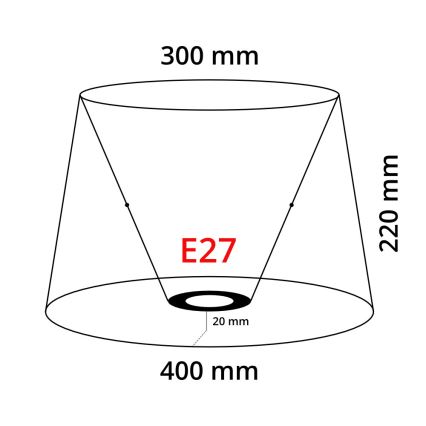 Eglo 49584 - Sombra VINTAGE E27 diâmetro 40 cm