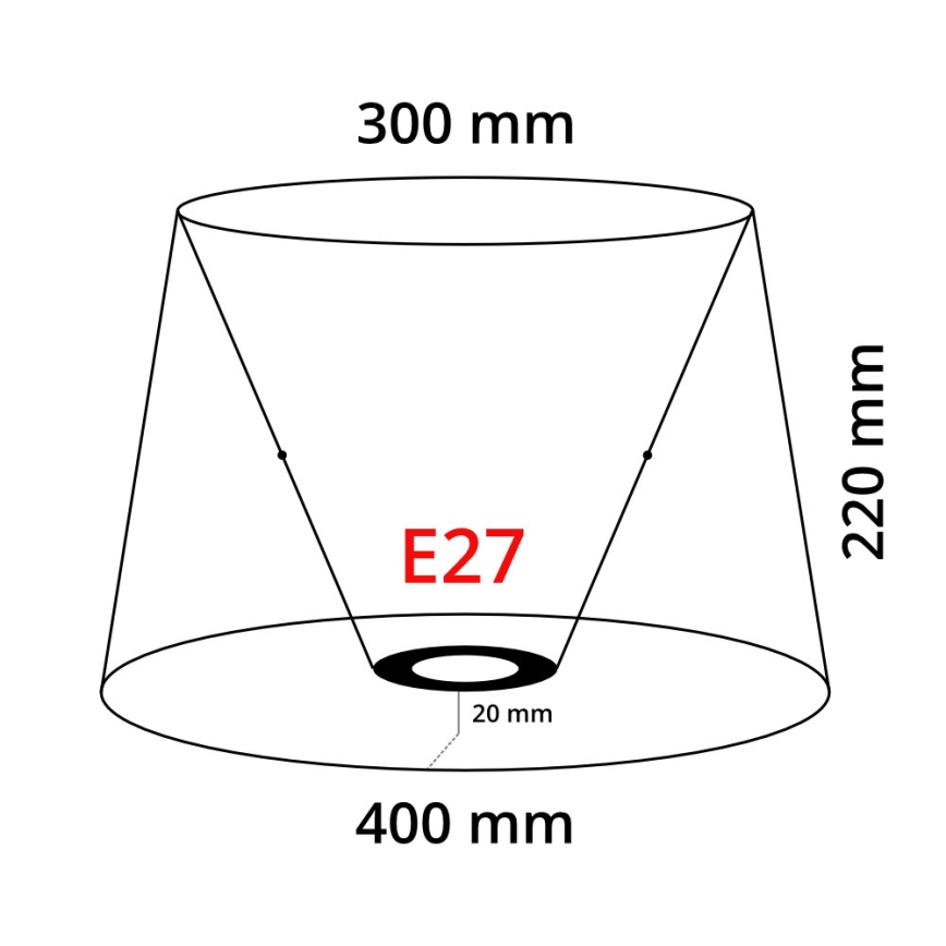 Eglo 49584 - Sombra VINTAGE E27 diâmetro 40 cm