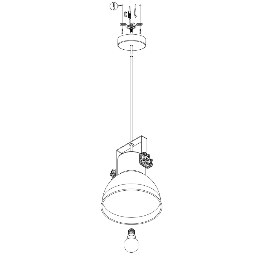 Eglo - Candelabro num fio 1xE27/40W/230V