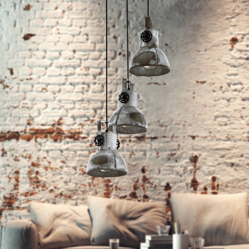 Eglo - Candelabro num fio 3xE27/40W/230V