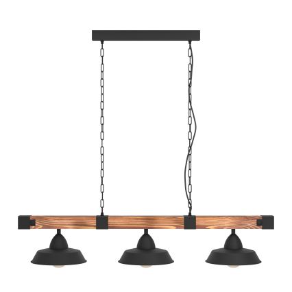 Eglo - Candelabro numa corrente 3xE27/60W/230V