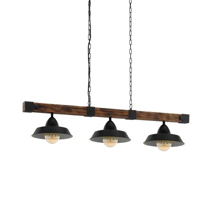 Eglo - Candelabro numa corrente 3xE27/60W/230V