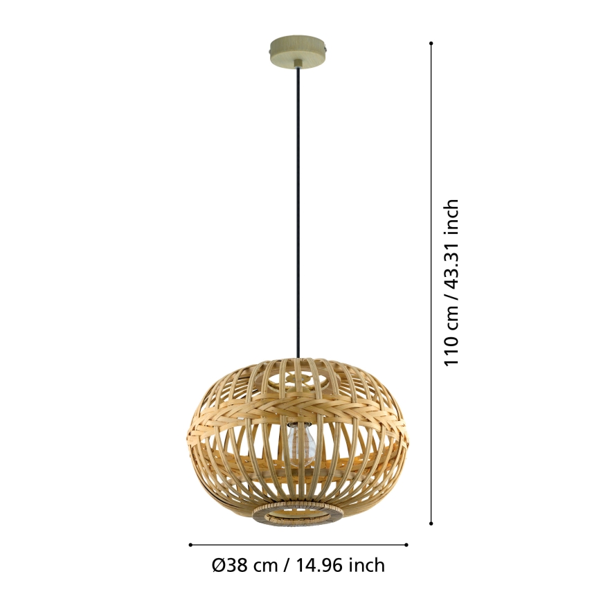 Eglo - Luz pendente 1xE27/60W