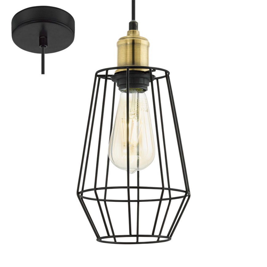 Eglo 49791 - Luz pendente DENHAM 1xE27/60W