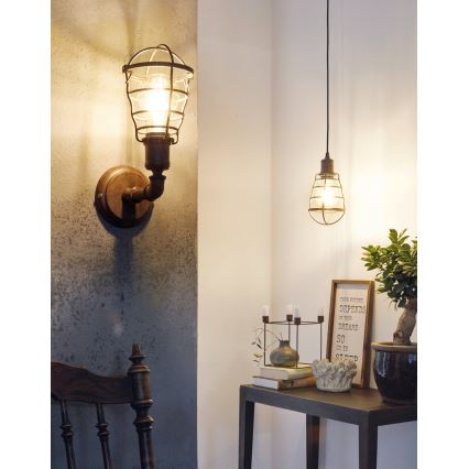 Eglo - Luz pendente 1xE27/60W