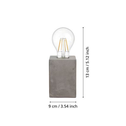 Eglo - Lâmpada de mesa 1xE27/60W