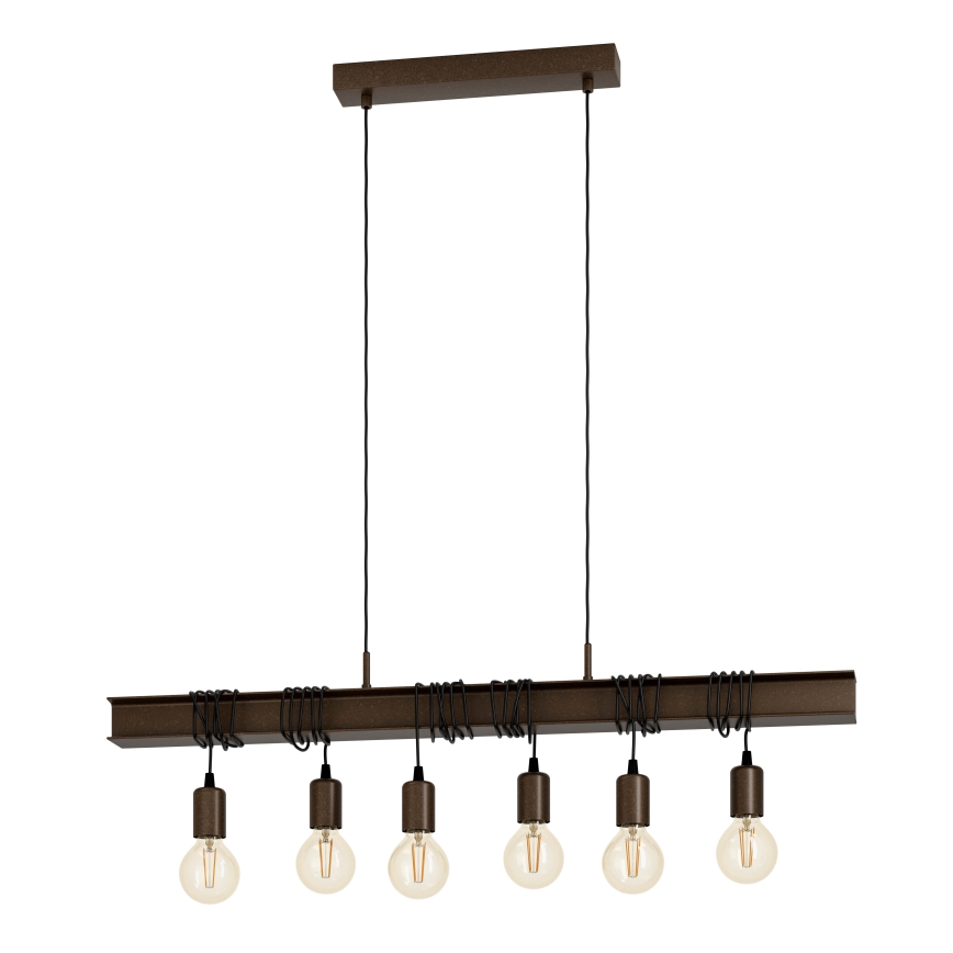 Eglo - Candelabro num fio TOWNSHEND 6xE27/60W/230V