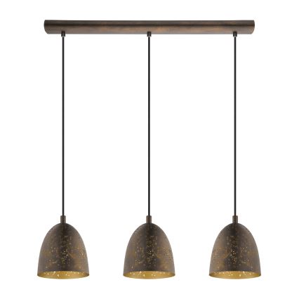 Eglo - Luz pendente 3xE27/60W
