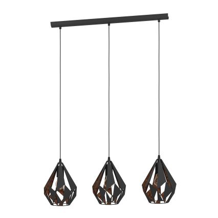 Eglo - Luz pendente 3xE27/60W/230V