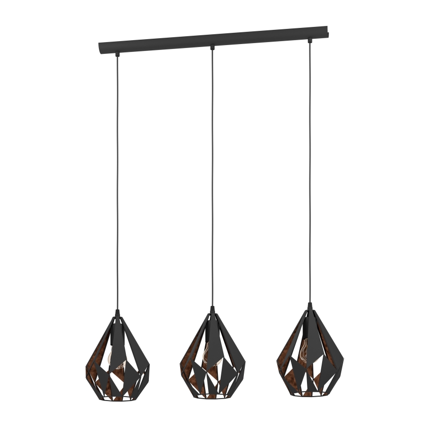 Eglo - Luz pendente 3xE27/60W/230V