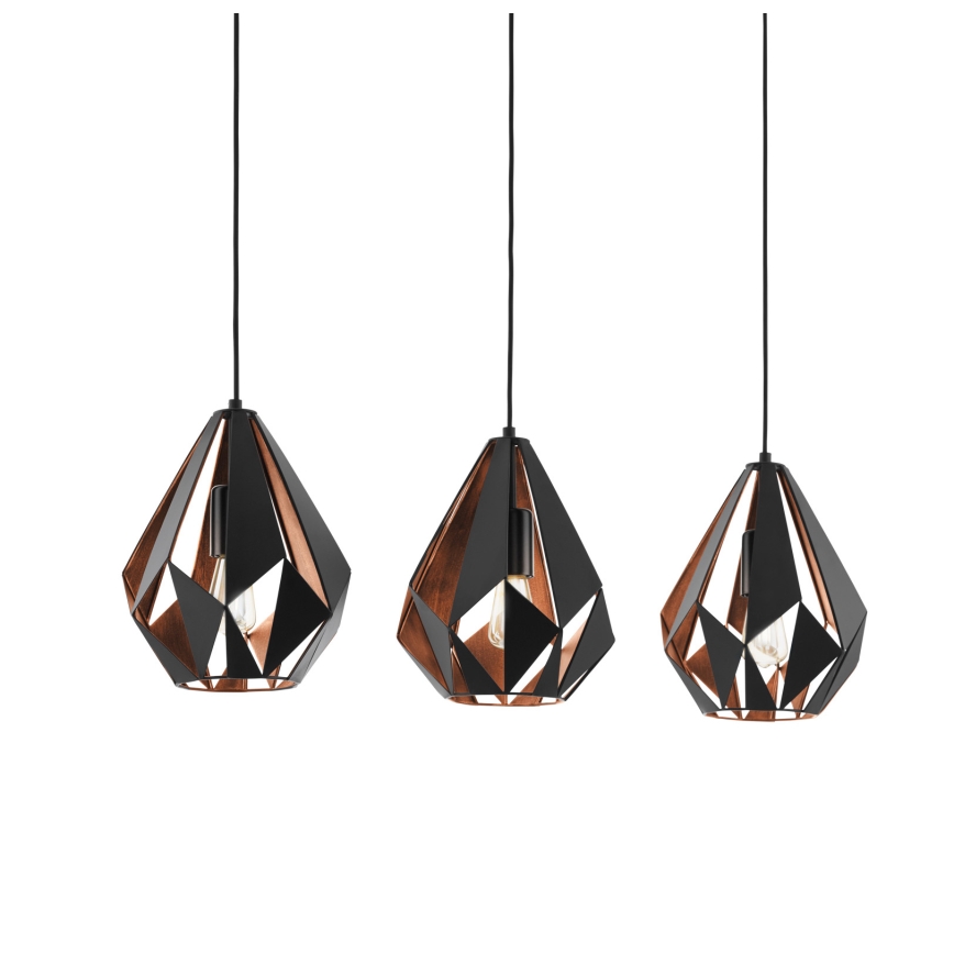 Eglo - Luz pendente 3xE27/60W/230V
